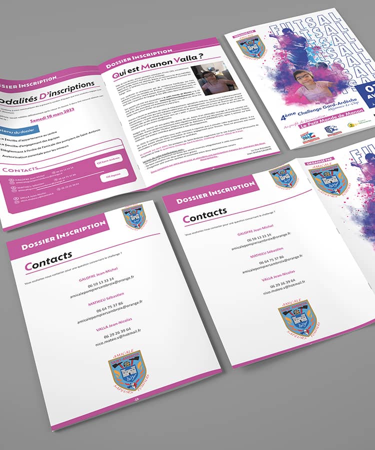 Dossier partenaire Tournoi amicale des sapeurs pompiers saint ambroix