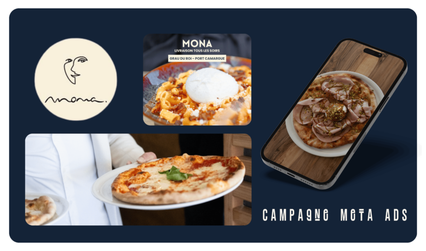 Campagne Meta ADS menée par Clément Galofre pour le restaurant MONA situé au Grau du Roi (Gard)