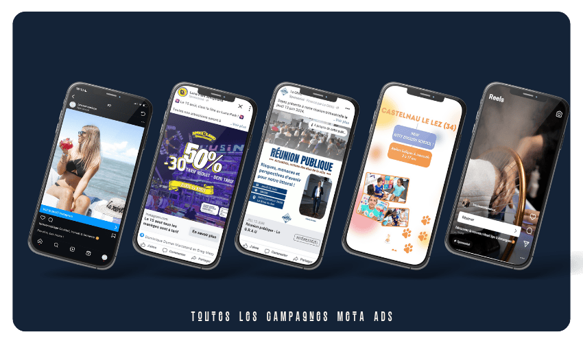 Différentes campagnes Meta ADS